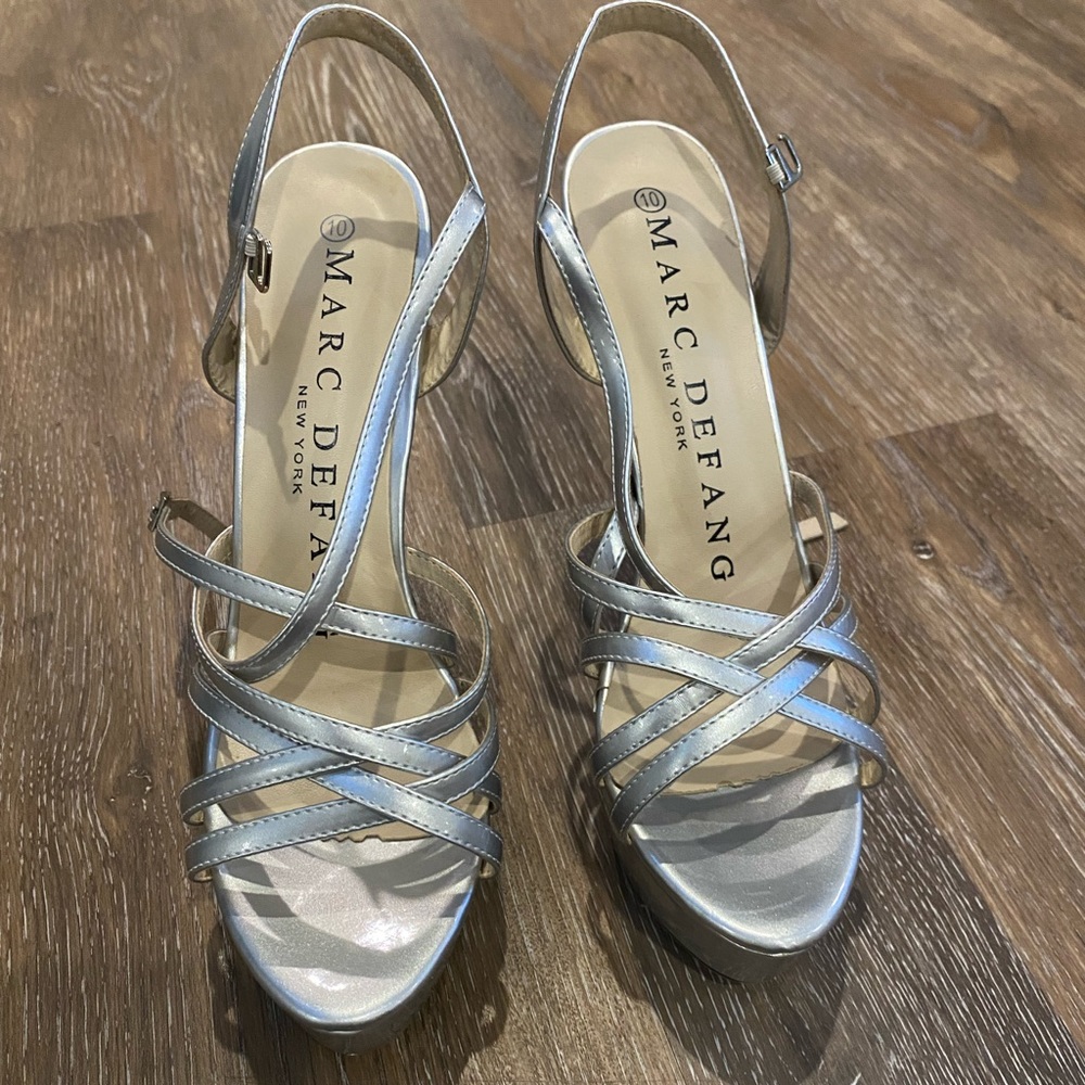 Marc Defang Tippy Tops Silver Heels